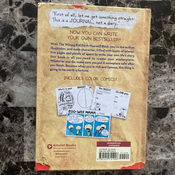 SIGNED COPy Diary of a Wimpy Kid Do it Your Self - Picture 2 of 4